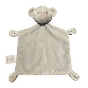 Portfolio Elephant Baby Lovey Flat Security Blanket 7” Gray Baby Toy